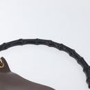 GUCCI Bamboe Schoudertas Leer Bruin Goud 001 2058 1881 0 Auth BA11231-8