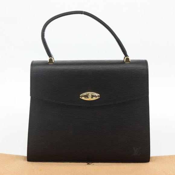LOUIS VUITTON Epi Malesherbes Hand Bag Black M52372 LV Auth BA11235