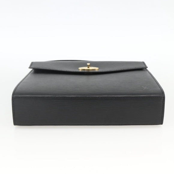 LOUIS VUITTON Epi Malesherbes Hand Bag Black M52372 LV Auth BA11235