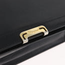 Salvatore Ferragamo Shoulder Bag Leather Black Gold Auth BA11236-17