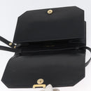 Salvatore Ferragamo Shoulder Bag Leather Black Gold Auth BA11236-10