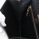 Salvatore Ferragamo Shoulder Bag Leather Black Gold Auth BA11236-19