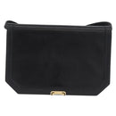 Salvatore Ferragamo Shoulder Bag Leather Black Gold Auth BA11236-13