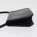 Salvatore Ferragamo Shoulder Bag Leather Black Gold Auth BA11236-4