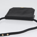 Salvatore Ferragamo Shoulder Bag Leather Black Gold Auth BA11236-6