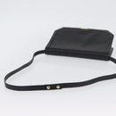 Salvatore Ferragamo Shoulder Bag Leather Black Gold Auth BA11236-7