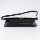 Salvatore Ferragamo Shoulder Bag Leather Black Gold Auth BA11236-5