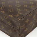 LOUIS VUITTON Monogram Sac Plat Hand Bag M51140 LV Auth BA11239-9