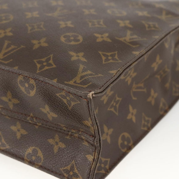 LOUIS VUITTON Monogram Sac Plat Hand Bag M51140 LV Auth BA11239