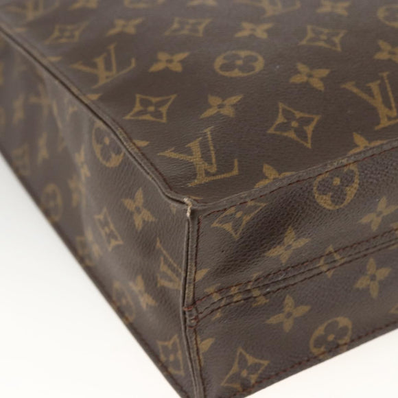 LOUIS VUITTON Monogram Sac Plat Hand Bag M51140 LV Auth BA11239