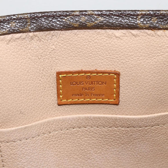 LOUIS VUITTON Monogram Sac Plat Handtasche M51140 LV Auth BA11239