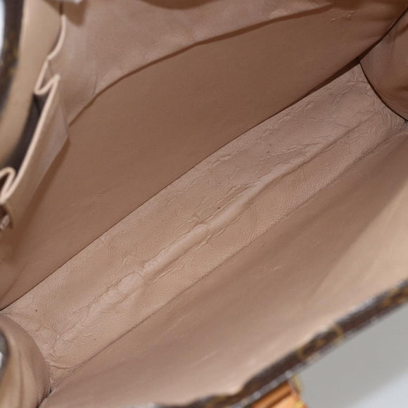 LOUIS VUITTON Monogram Sac Plat Hand Bag M51140 LV Auth BA11239