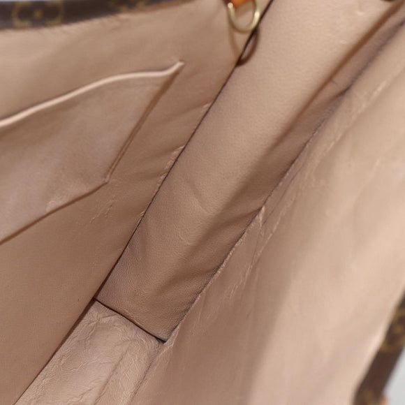 LOUIS VUITTON Monogram Sac Plat Hand Bag M51140 LV Auth BA11239