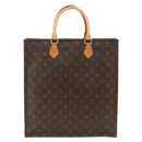 LOUIS VUITTON Monogram Sac Plat Hand Bag M51140 LV Auth BA11239-2