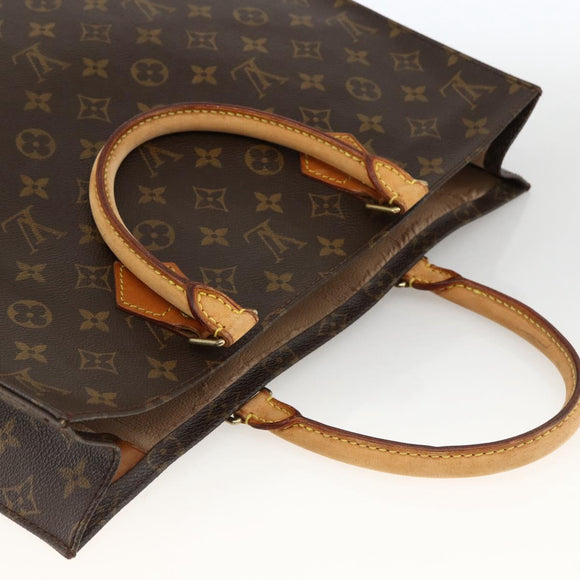 LOUIS VUITTON Monogram Sac Plat Hand Bag M51140 LV Auth BA11239