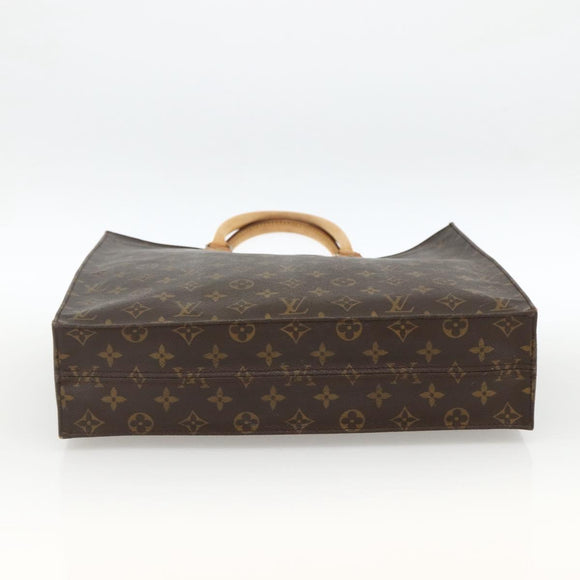 LOUIS VUITTON Monogram Sac Plat Hand Bag M51140 LV Auth BA11239