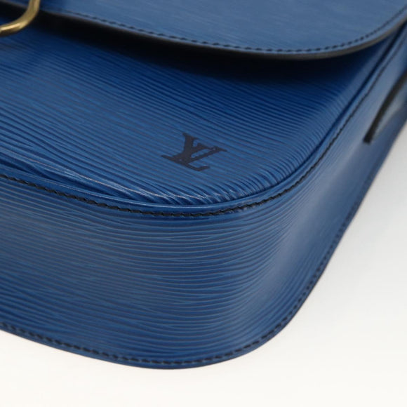 LOUIS VUITTON Epi Saint Cloud GM Shoulder Bag Toledo Blue M52195 LV Auth BA11245