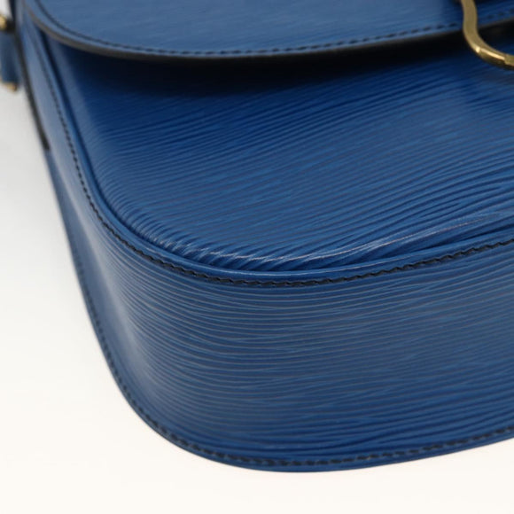 LOUIS VUITTON Epi Saint Cloud GM Shoulder Bag Toledo Blue M52195 LV Auth BA11245