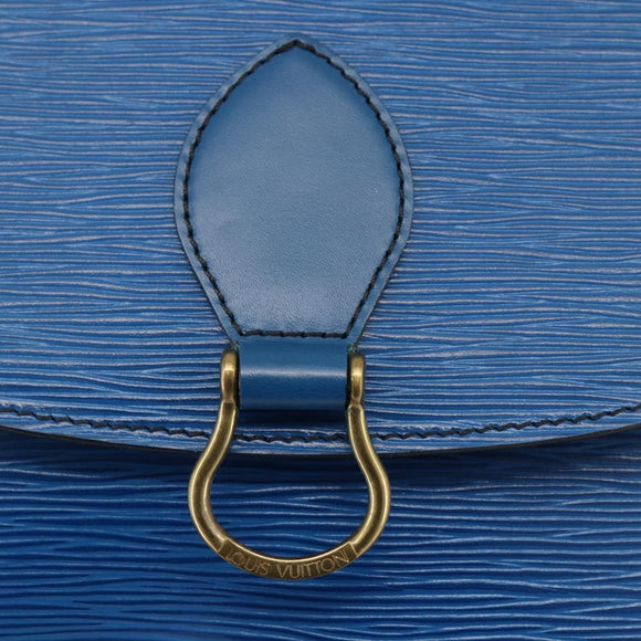 LOUIS VUITTON Epi Saint Cloud GM Shoulder Bag Toledo Blue M52195 LV Auth BA11245