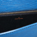 LOUIS VUITTON Epi Saint Cloud GM Shoulder Bag Toledo Blue M52195 LV Auth BA11245-22