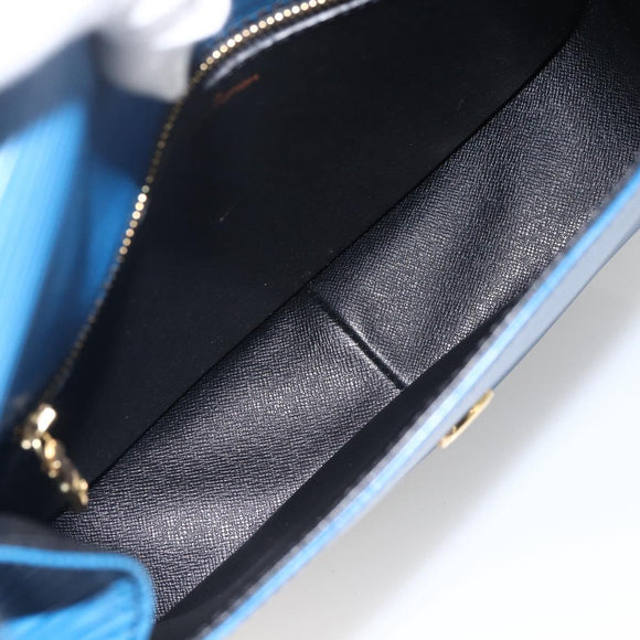 LOUIS VUITTON Epi Saint Cloud GM Shoulder Bag Toledo Blue M52195 LV Auth BA11245