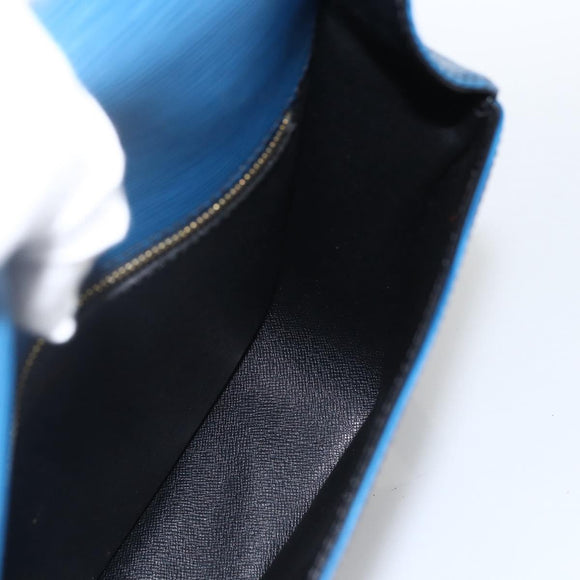 LOUIS VUITTON Epi Saint Cloud GM Shoulder Bag Toledo Blue M52195 LV Auth BA11245