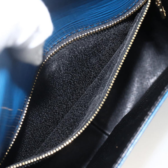 LOUIS VUITTON Epi Saint Cloud GM Shoulder Bag Toledo Blue M52195 LV Auth BA11245