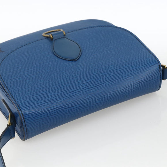 LOUIS VUITTON Epi Saint Cloud GM Shoulder Bag Toledo Blue M52195 LV Auth BA11245