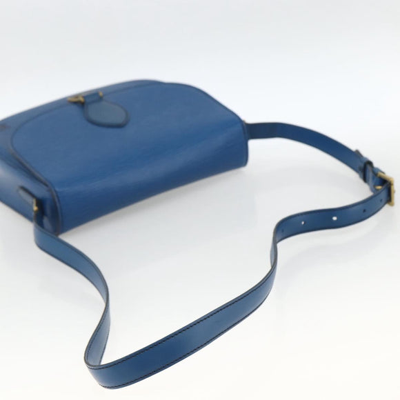 LOUIS VUITTON Epi Saint Cloud GM Shoulder Bag Toledo Blue M52195 LV Auth BA11245