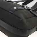BVLGARI Hand Bag Canvas Leather Black Silver Auth BA11246-9