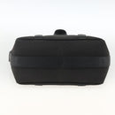 BVLGARI Hand Bag Canvas Leather Black Silver Auth BA11246-5