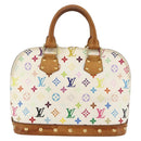 LOUIS VUITTON Monogram Multicolor Alma Hand Bag White M92647 LV Auth BA11247V-2