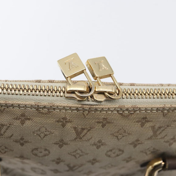 LOUIS VUITTON Monogram Mini Alma Haut Hand Bag Khaki M92203 LV Auth BA11248