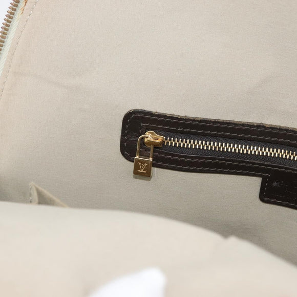 LOUIS VUITTON Monogram Mini Alma Haut Hand Bag Khaki M92203 LV Auth BA11248