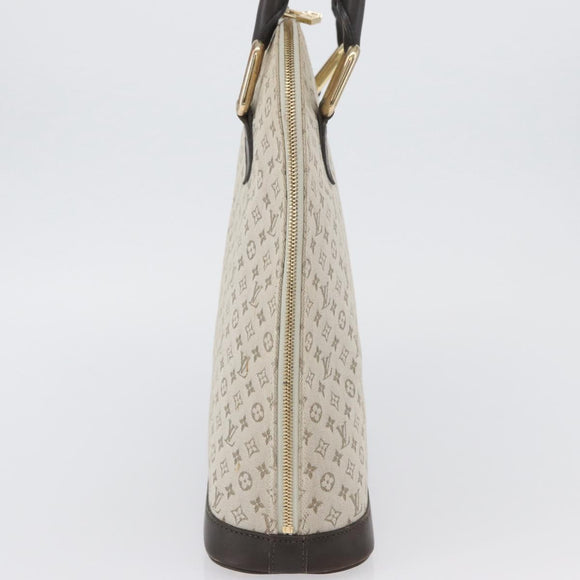 LOUIS VUITTON Monogram Mini Alma Haut Hand Bag Khaki M92203 LV Auth BA11248