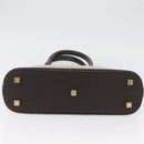 LOUIS VUITTON Monogram Mini Alma Haut Hand Bag Khaki M92203 LV Auth BA11248-5