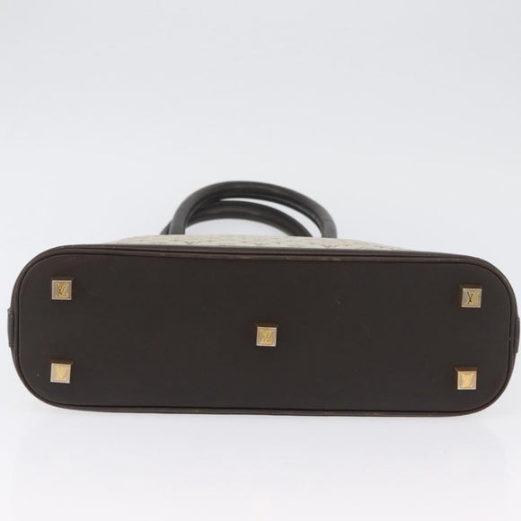 LOUIS VUITTON Monogram Mini Alma Haut Hand Bag Khaki M92203 LV Auth BA11248