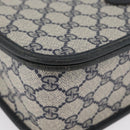 GUCCI GG Supreme Shoulder Bag PVC Navy Gold 001 904 0915 Auth BA11249-10