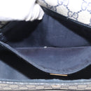 GUCCI GG Supreme Shoulder Bag PVC Navy Gold 001 904 0915 Auth BA11249-21