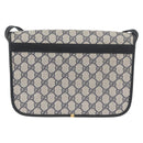 GUCCI GG Supreme Shoulder Bag PVC Navy Gold 001 904 0915 Auth BA11249-3