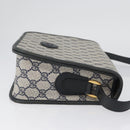 GUCCI GG Supreme Shoulder Bag PVC Navy Gold 001 904 0915 Auth BA11249-4