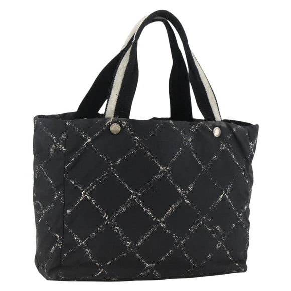 CHANEL Reisetasche Nylon Schwarz CC Auth BA11251