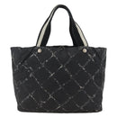 CHANEL Reisetasche Nylon Schwarz CC Auth BA11251-2