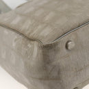 CHANEL New Travel Line Hand Bag Nylon Beige CC Auth BA11252-9