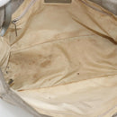 CHANEL New Travel Line Hand Bag Nylon Beige CC Auth BA11252-10