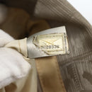 CHANEL New Travel Line Hand Bag Nylon Beige CC Auth BA11252-12