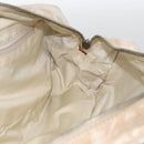 CHANEL New Travel Line Hand Bag Nylon Beige Gold CC Auth BA11253-17