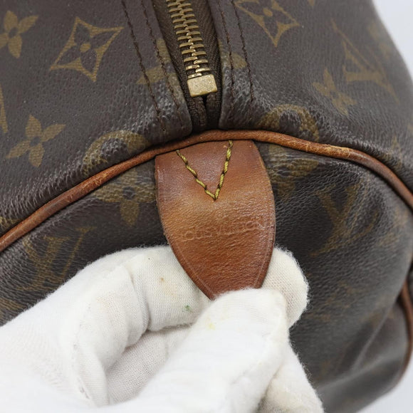 LOUIS VUITTON Monogram Speedy 30 Handtasche M41526 LV Auth BA11257
