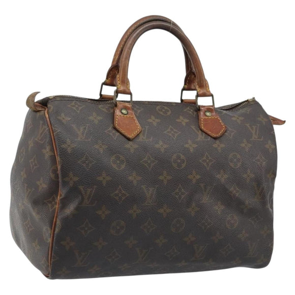 LOUIS VUITTON Monogram Speedy 30 Handtasche M41526 LV Auth BA11257