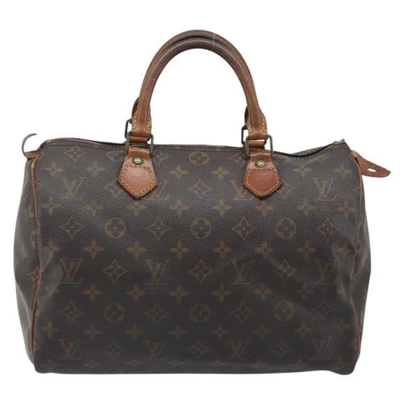 LOUIS VUITTON Monogram Speedy 30 Handtasche M41526 LV Auth BA11257